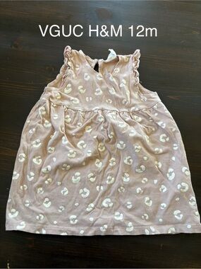 H&M Mauve Leopard-Spot Dress